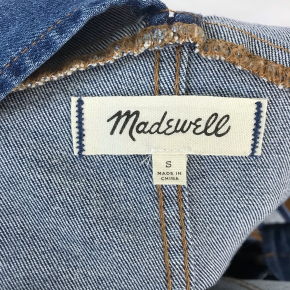 Madewell Kemp Wash Side Zip Skinny Overalls Small - Picture 9 of 14